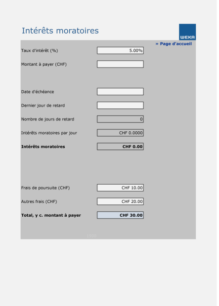 Calculateur d’intérêts moratoires 