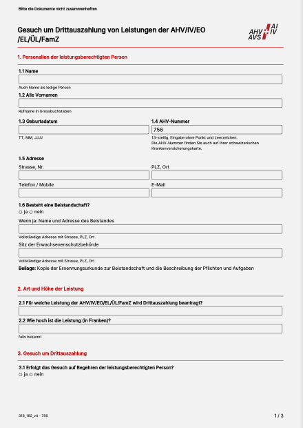 Verrechnung von Nachzahlungen der AHV/IV und EO 