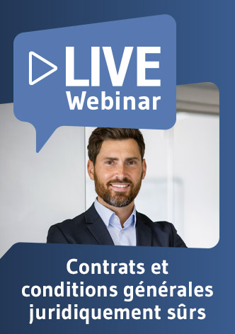 Live Webinaire Contrats et conditions générales juridiquement sûrs 