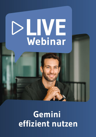 Live-Webinar Gemini effizient nutzen 