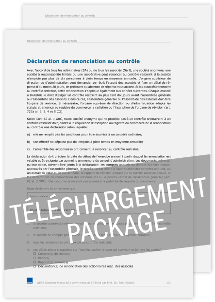 Téléchargement package Tout pour la Sàrl 