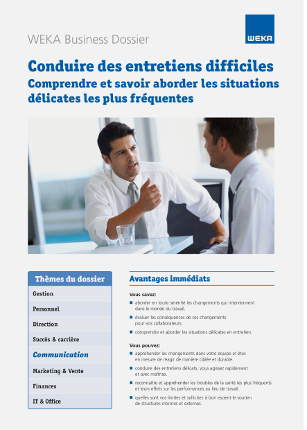 Conduire des entretiens difficiles 
