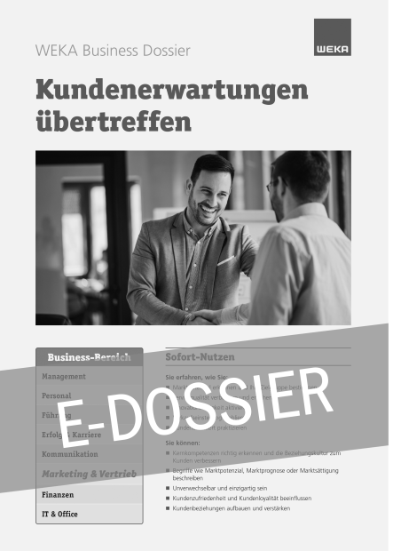 E-Dossier Kundenerwartungen übertreffen 