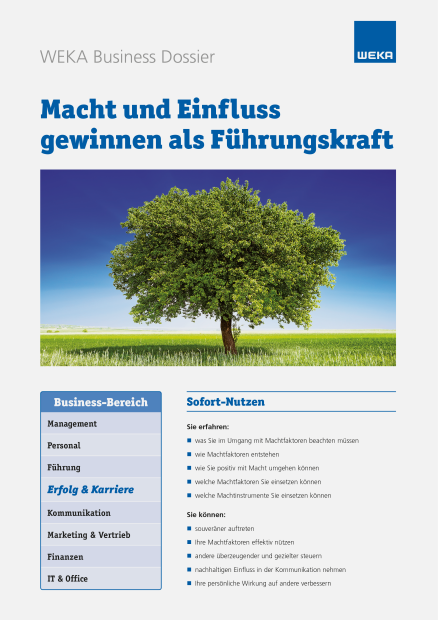 Macht und Einfluss gewinnen als Führungskraft 