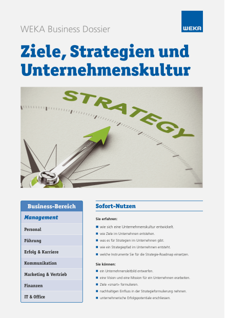 Ziele, Strategien und Unternehmenskultur 