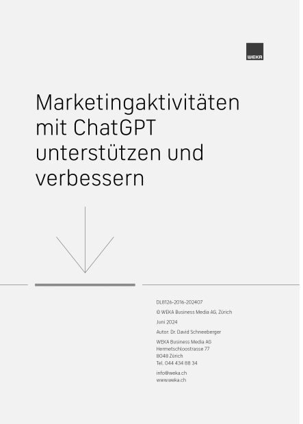 Marketingaktivitäten mit ChatGPT unterstützen und verbessern 