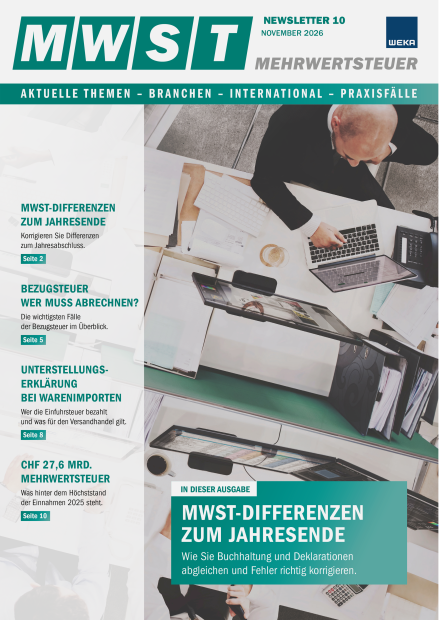 Newsletter Mehrwertsteuer 