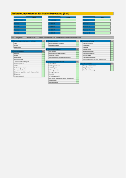 Excel-Assistent Stellenbesetzung 