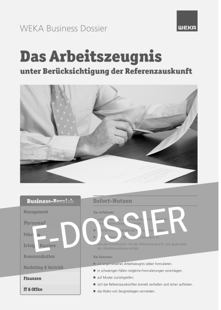 E-Dossier Arbeitszeugnis 