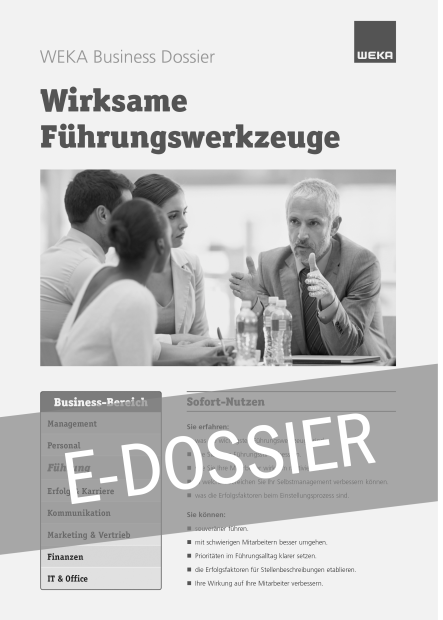 E-Dossier Wirksame Führungswerkzeuge 