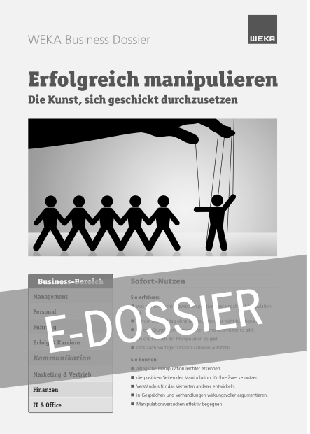 E-Dossier Erfolgreich manipulieren 