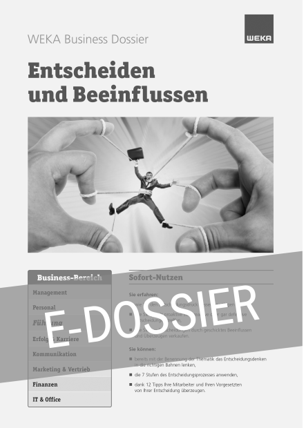 E-Dossier Entscheiden und beeinflussen 