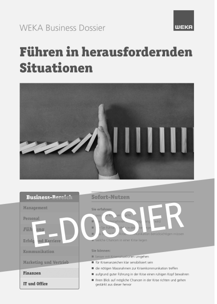 E-Dossier Führen in herausfordernden Situationen 
