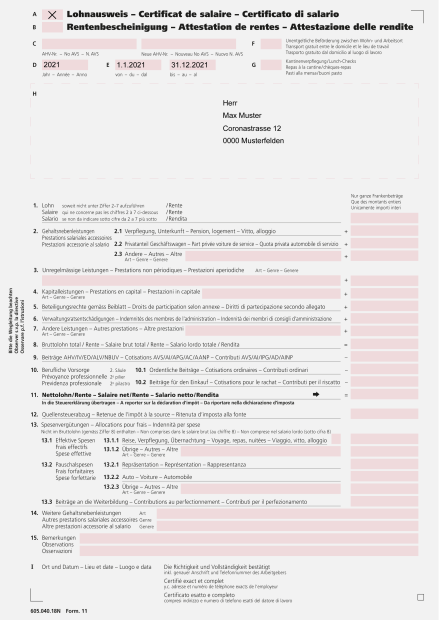 Exemple de solution par rapport aux effets du COVID-19 sur le certificat de salaire 