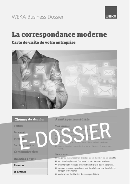 E-Dossier La correspondance moderne 
