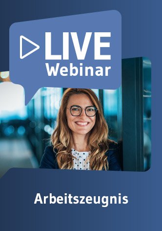 Live-Webinar Arbeitszeugnis 