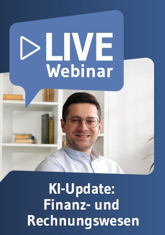 Live-Webinar KI-Update Finanz- und Rechnungswesen 