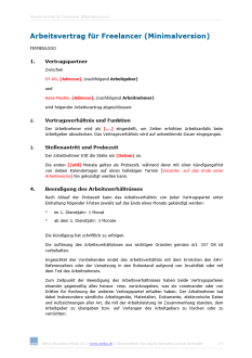 Download-Paket Arbeitsverträge für Freelancer 