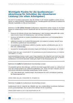 Download-Paket Checkliste für die Quellensteuerabrechnung 