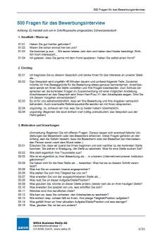 Download-Paket 500 Fragen für das Bewerberinterview D, E, F 