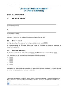 Téléchargement package Contrat de travail standard FGE 