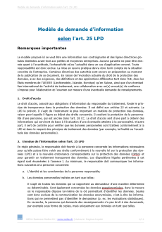 Téléchargement package Demande d'information 