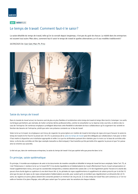 WEKA PRO - Édition Ressources humaines 