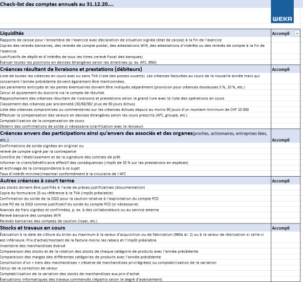 Téléchargement package Clôture annuelle 