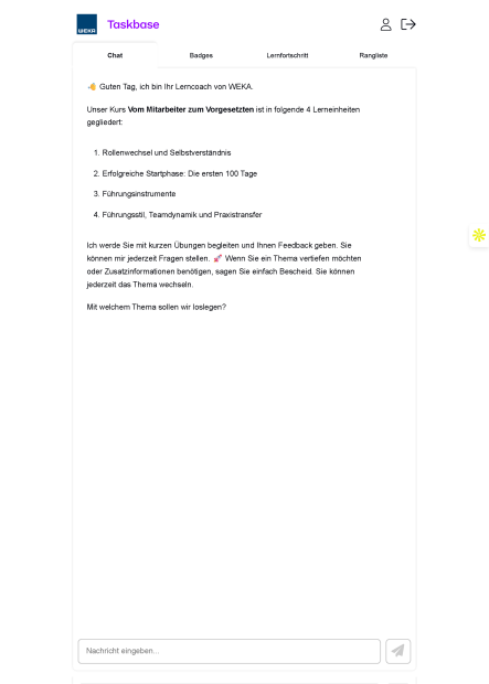 Lern-Coach vom Mitarbeiter zum Vorgesetzten 