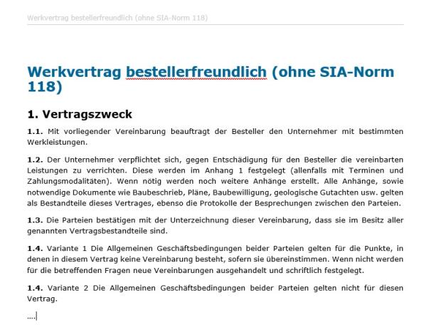 Download-Paket Werkvertrag 
