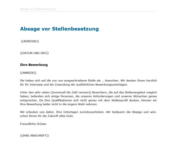 Download-Paket Musterbriefe Rekrutierung 