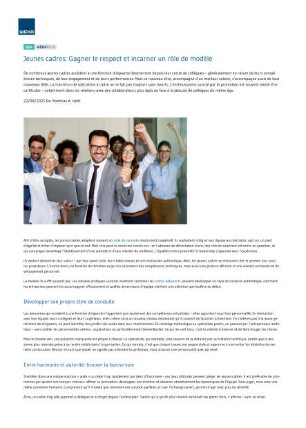 WEKA PRO - Édition Management & Gestion 