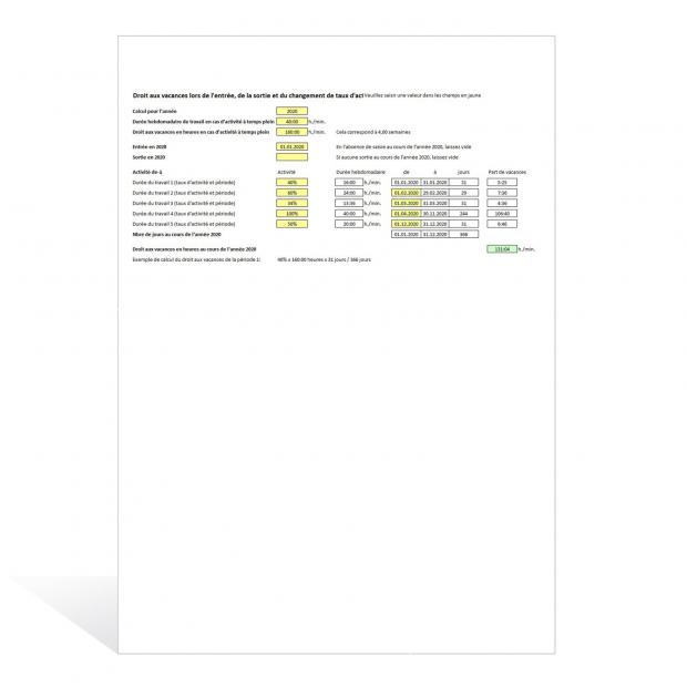 Téléchargement package Calcul du droit aux vacances 