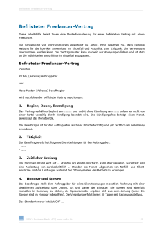 Download-Paket Arbeitsverträge für Freelancer 