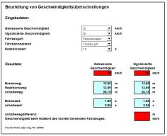Download-Paket Rechner Strassenverkehrsrecht – Unfallanalyse und Beweisführung 