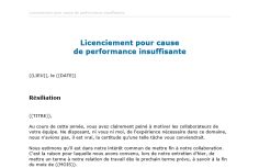 Téléchargement package Modèles de lettres de licenciement 