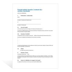 Téléchargement package Modèles de contrats de travail (version premium) 