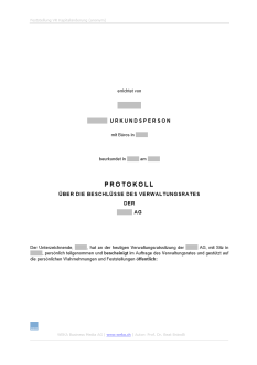 Download-Paket Kapitalband für Schweizer Aktiengesellschaften 