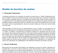 Téléchargement package Déclaration de confidentialité pour le site web 