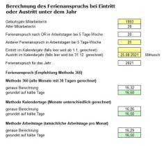 Download-Paket Ferienanspruch berechnen 