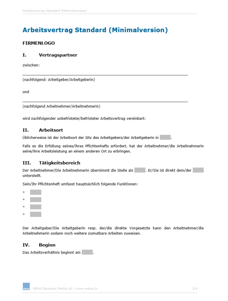 Téléchargement package Contrat de travail standard FGE 