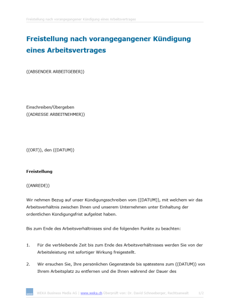 Download-Paket Freistellung rechtssicher umsetzen 