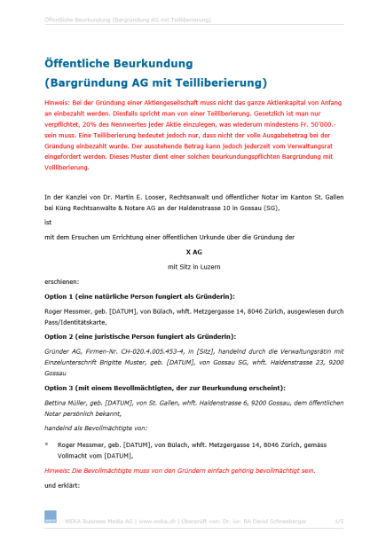 Download-Paket Die Firmengründung (GmbH oder AG) 