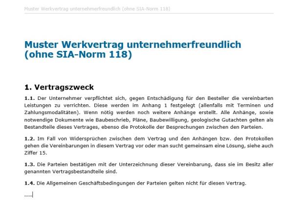 Download-Paket Werkvertrag 