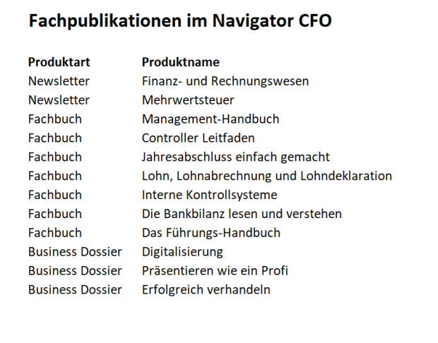 Navigator CFO 