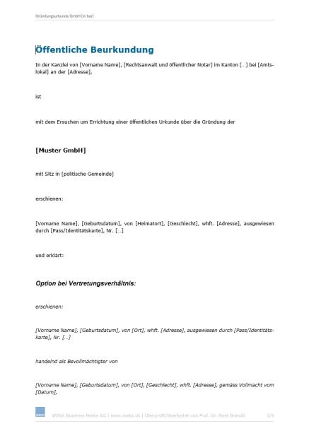Download-Paket Schweizer Gesellschaftsrecht – GmbH 