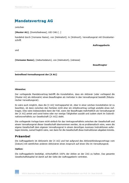 Download-Paket Schweizer Gesellschaftsrecht – AG 