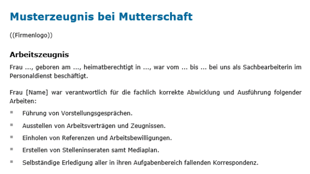 Download-Paket Arbeitszeugnisse verschiedene Fälle 