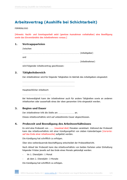 Download-Paket Arbeitsverträge für Aushilfen 