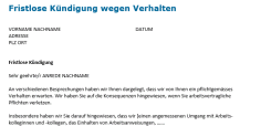 Download-Paket Musterbriefe Kündigung 